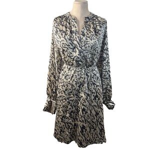 H&M Satin Leopard Dress, Size Medium. Great Condition. Animal Print. Career.